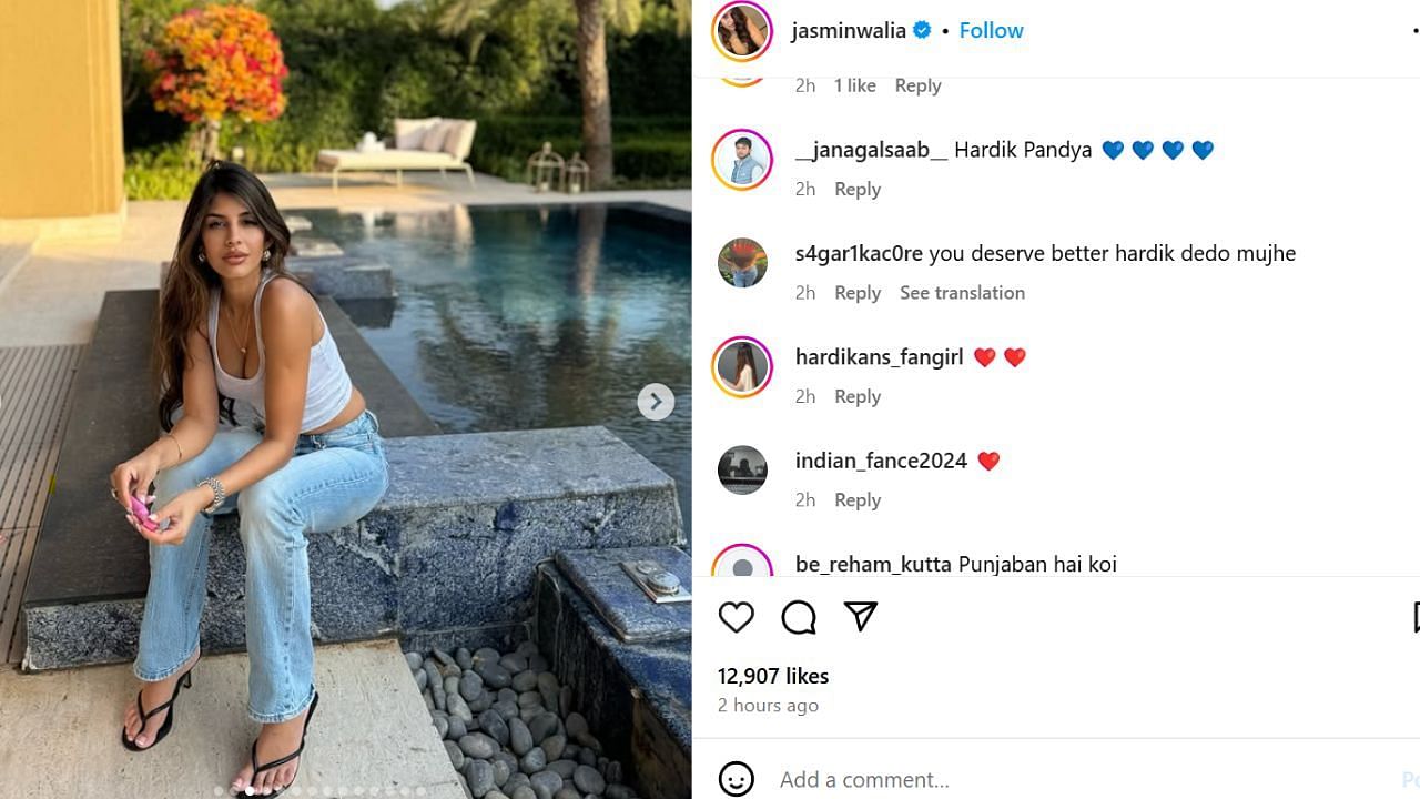 फैंस कमेंट्स (photo credit: instagram/jasminwalia)